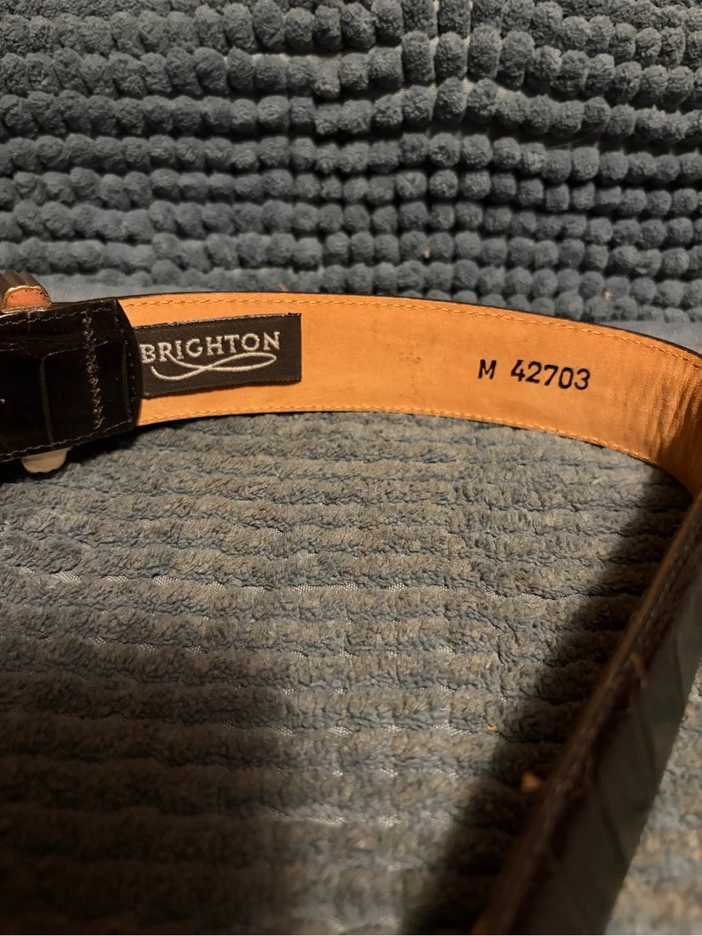 Set of 2 unique Vintage Brighton Belts leather medium brown black
